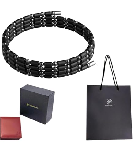 COREFORCE ストーン付きブラックブレスレット COREFORCE 健康ブレスレット 黒